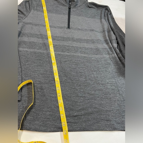BEN‎ HOGAN Gray stripe 1/4 zip long sleeve pullover size M. - Picture 12 of 12
